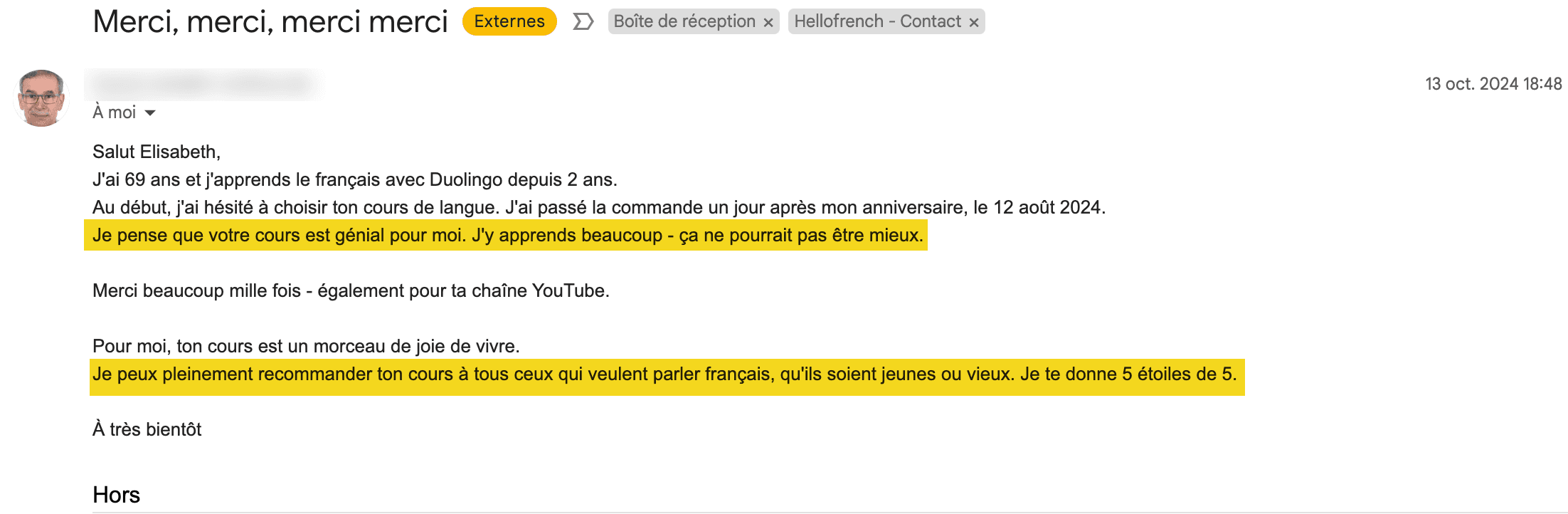 Email de Horst