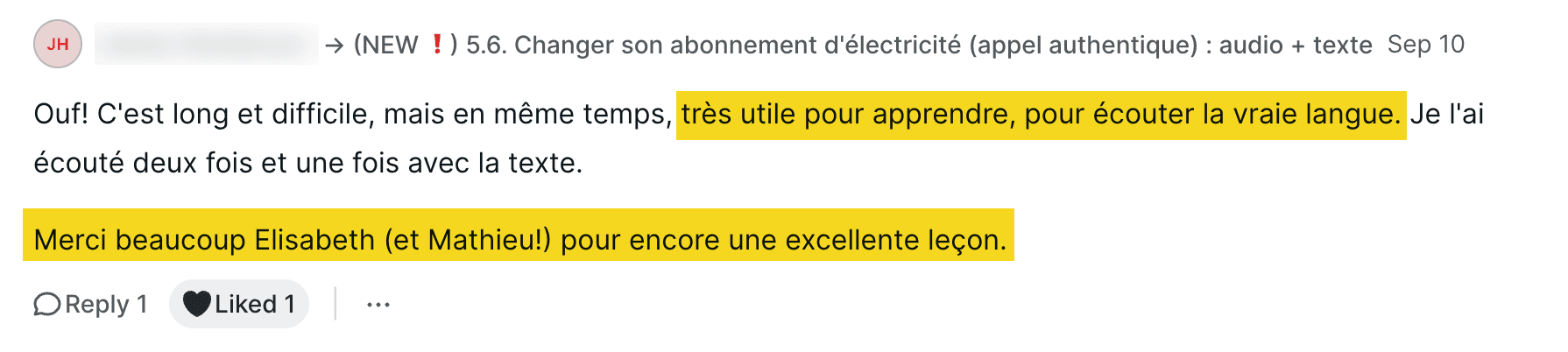 Commentaire de James