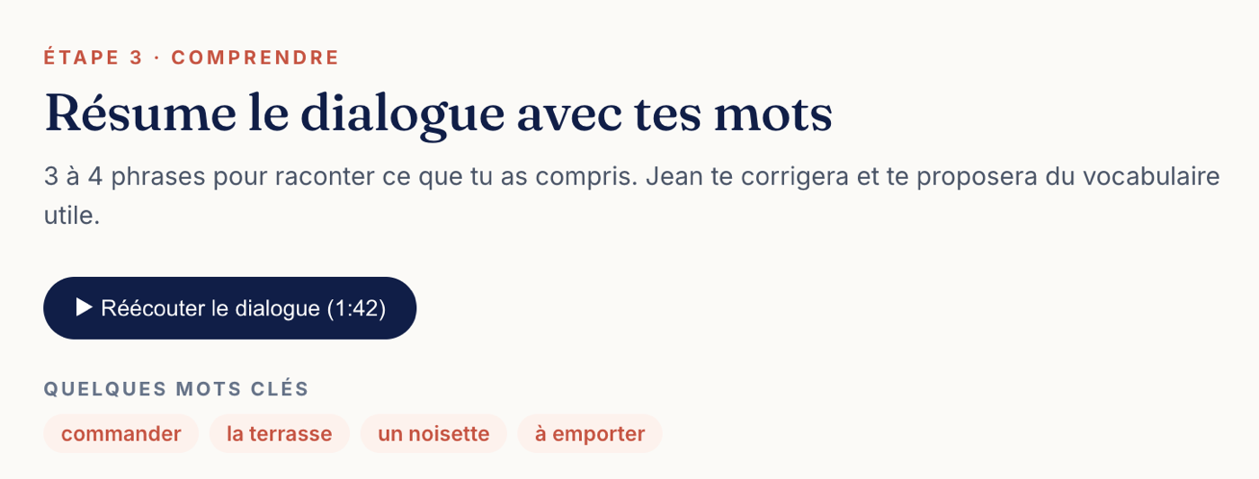 Exercice de résumé écrit avec correction