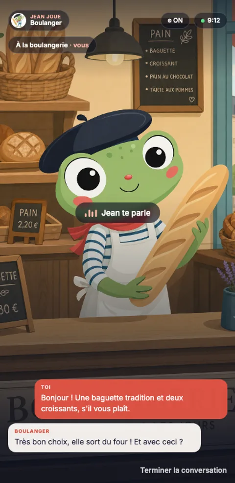Conversation with Jean at the bakery