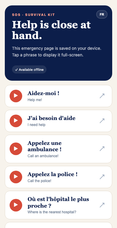 Mode urgence hors ligne
